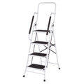 Folding 4-Step Steel Ladder with Anti-Slip Treads P5014