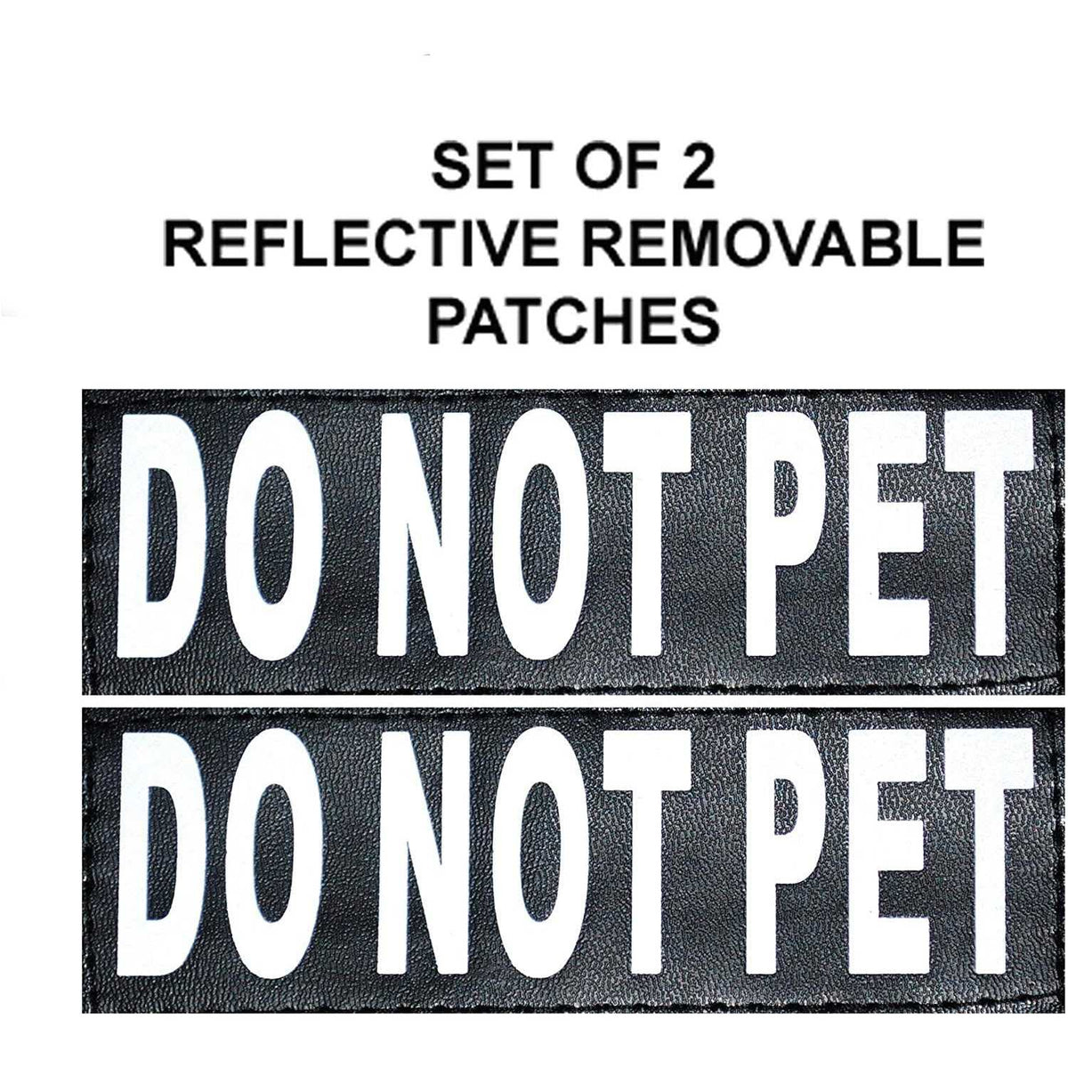 Dog Vest Harness with 2 Reflective Removable Patches W174