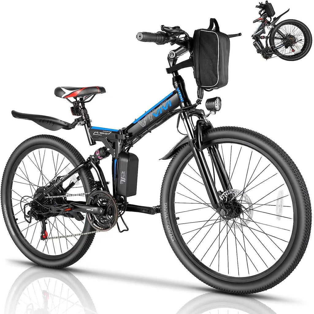 26'' Folding Electric Mountain Bike 500W 21 Speed 48V Removable Battery M769