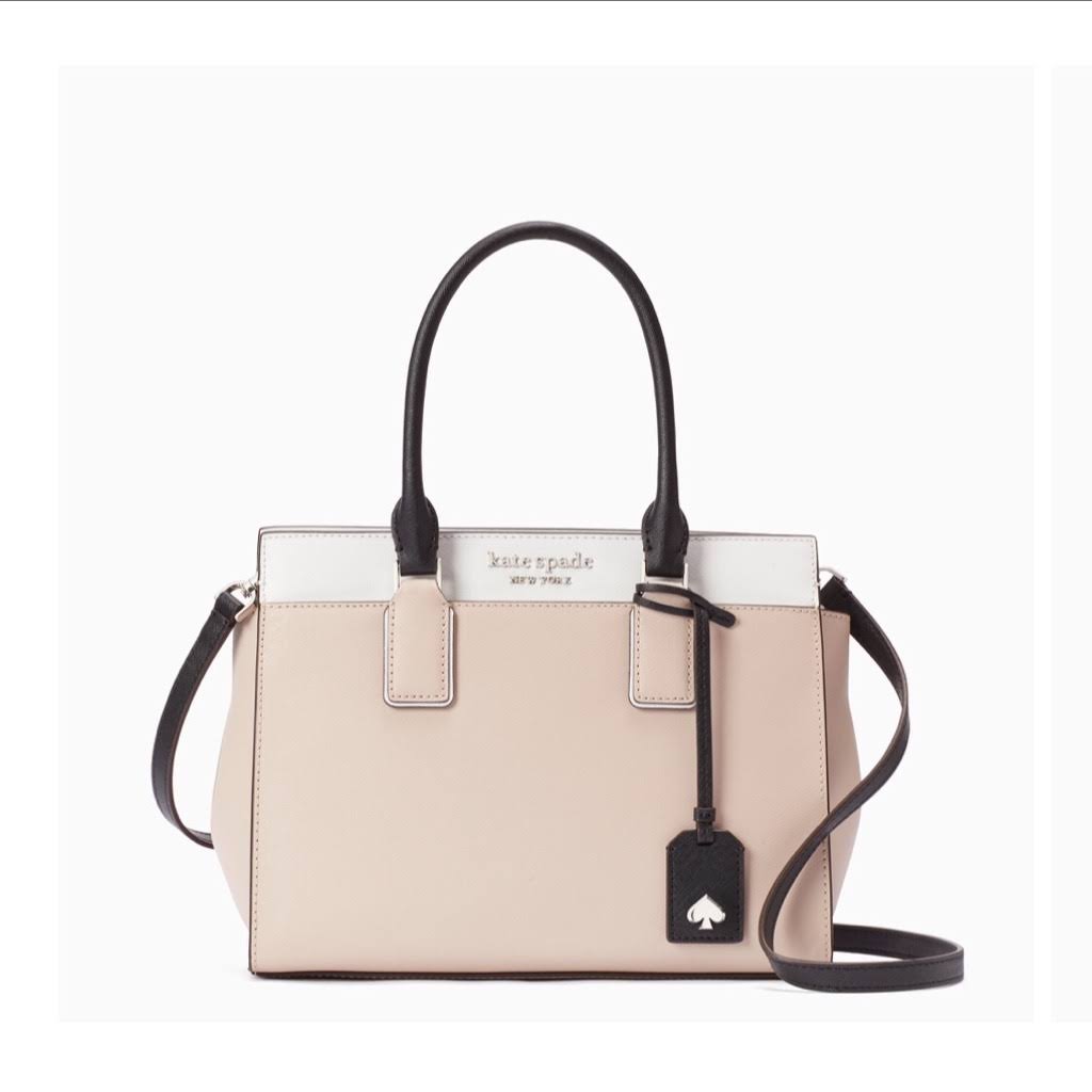 Beige Black Medium Satchel A159494