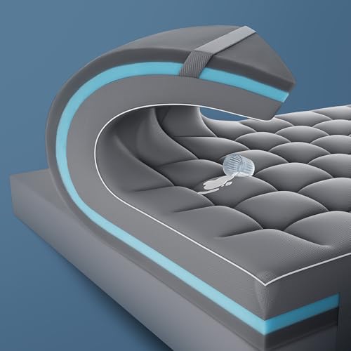 4 Inch Dual Layer Memory Foam Mattress Topper Queen E6461