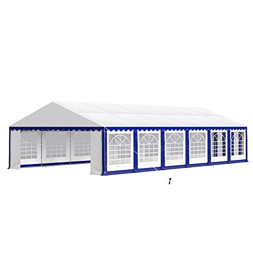 20'x16' Heavy Duty Canopy with Removable Sidewalls & 3 Storage Bags, White I6213