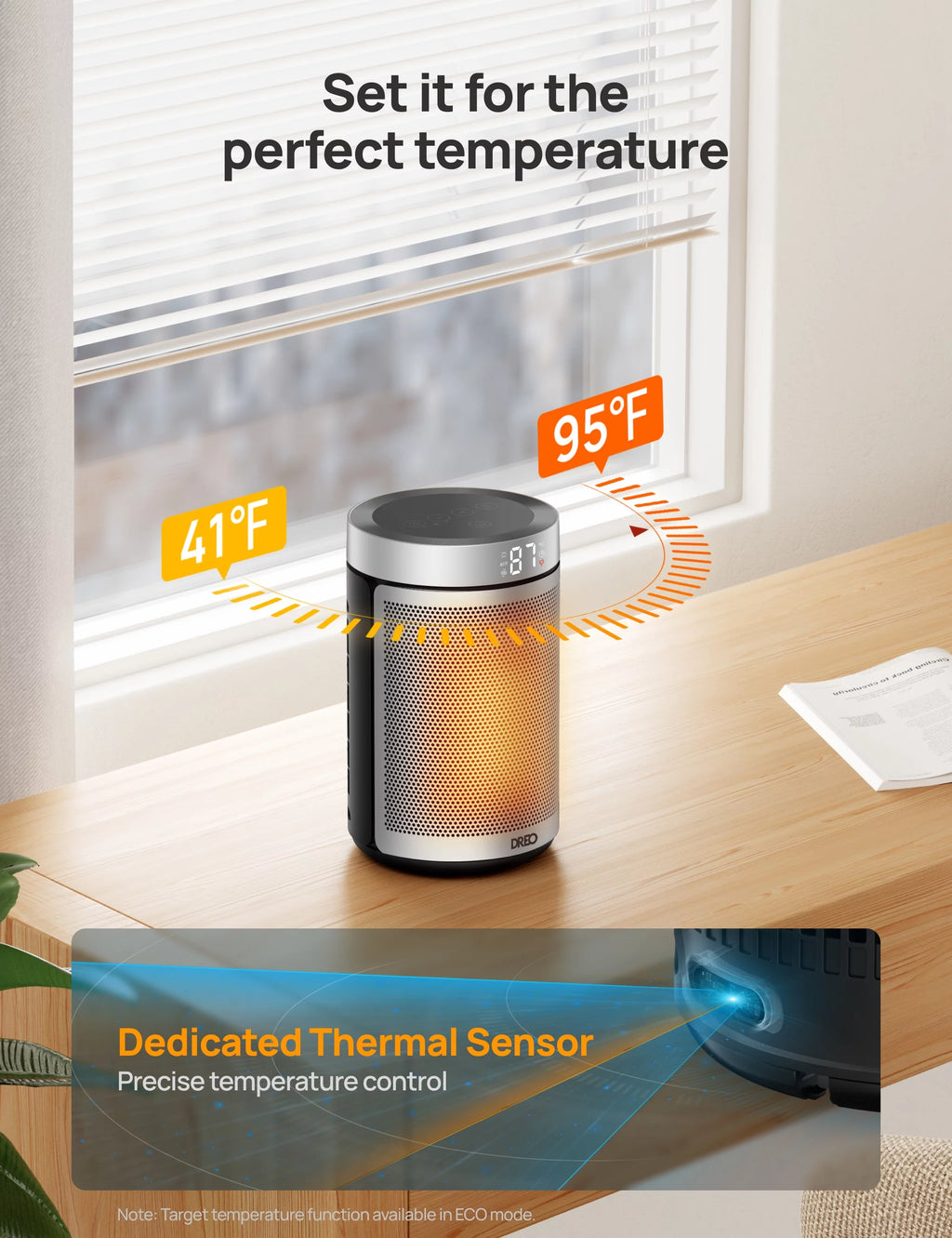 Portable 1500W PTC Ceramic Electric Space Heater R66722
