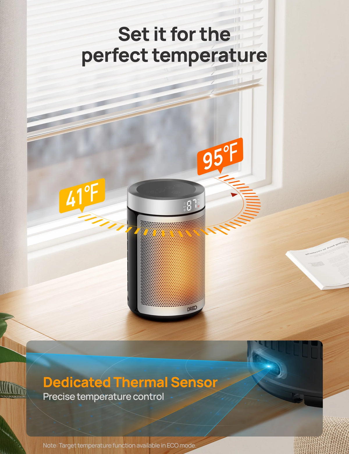 Portable 1500W PTC Ceramic Electric Space Heater R66722