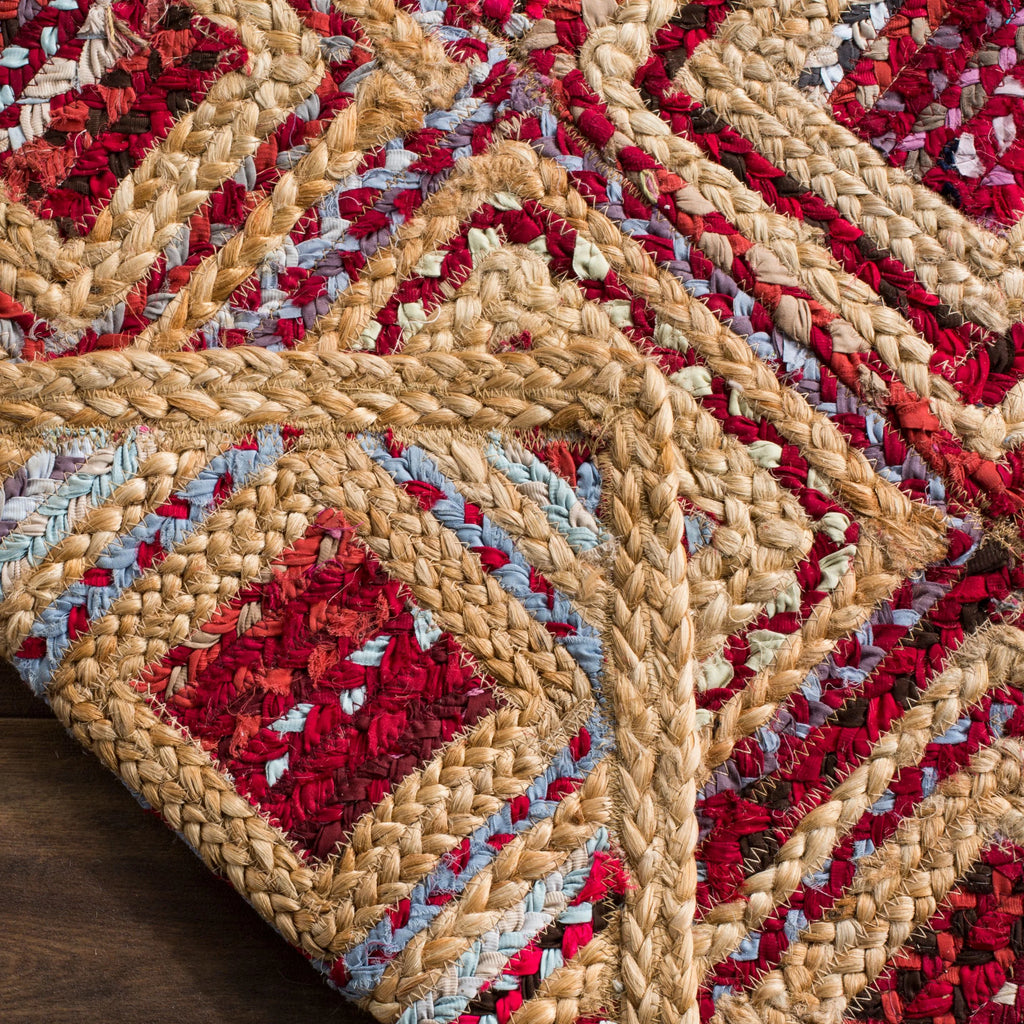 Natural Red Jute Area Rug 9' x 12' U5736